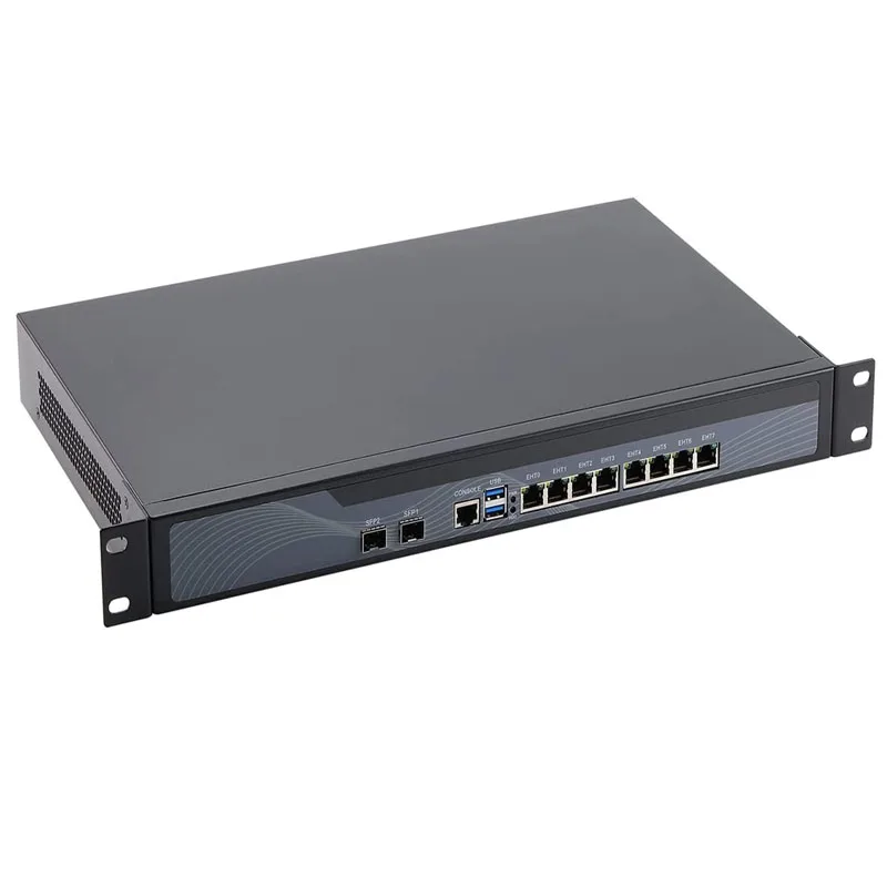 Cortafuegos Rackmount 1U Intel Core i3 3110M i5 3320M i7 2620M con 8 Lan 2 SFP 10G, enrutador suave para pfSense OPNsense AES-NI