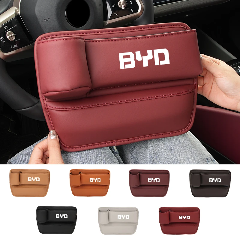 Car Seat Gap Organizer Storage Box Cup Phone Holder Interior Accessories For BYD Shark 6 M6 G3 G5 T3 E2 F3 I3 F0 F6 S6 S8 E5 E6 3