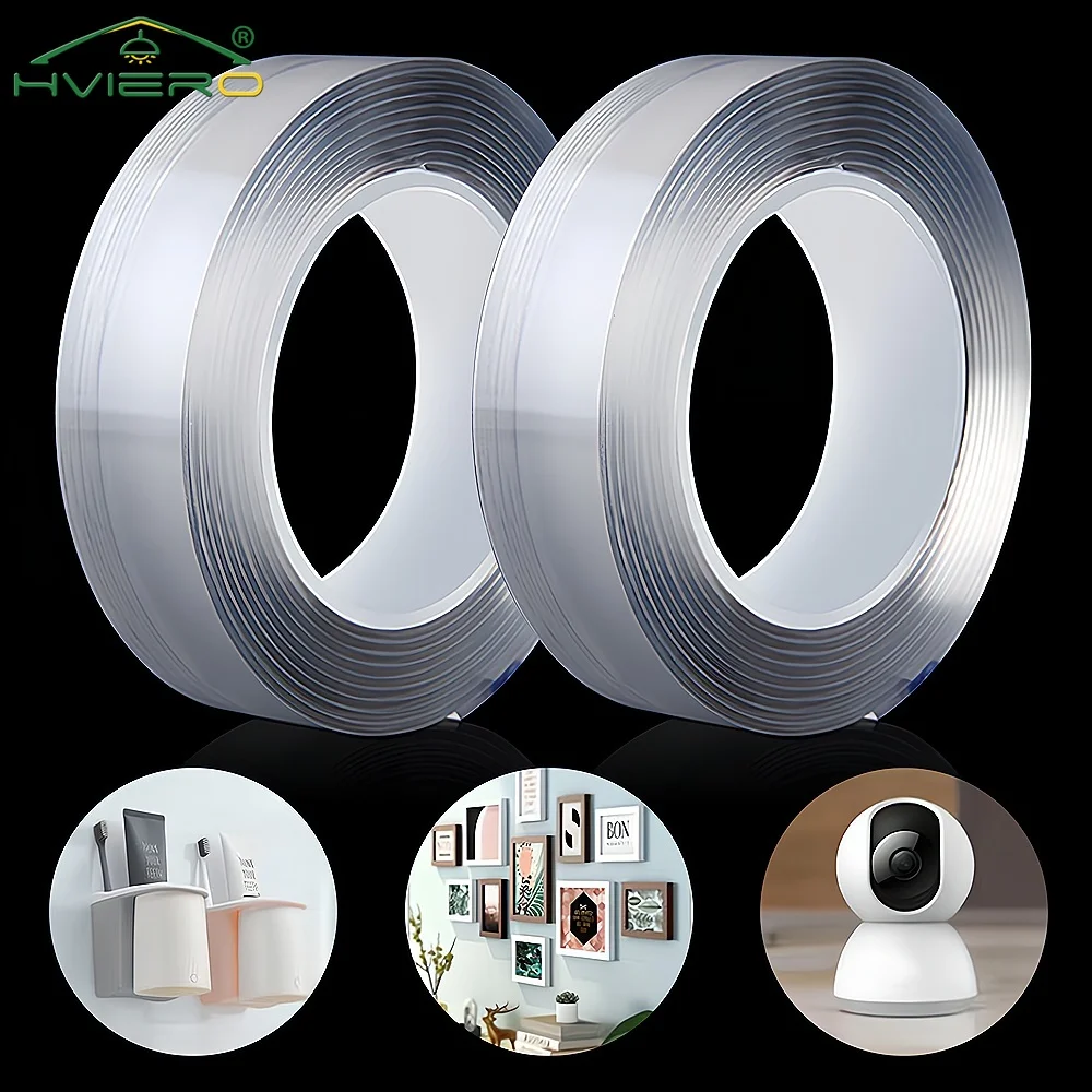 

High Quality Nano Tape Traceless Transparent Double Sided Reusable Waterproof Cleanable Car Special Adhesive Bathroom Decoration