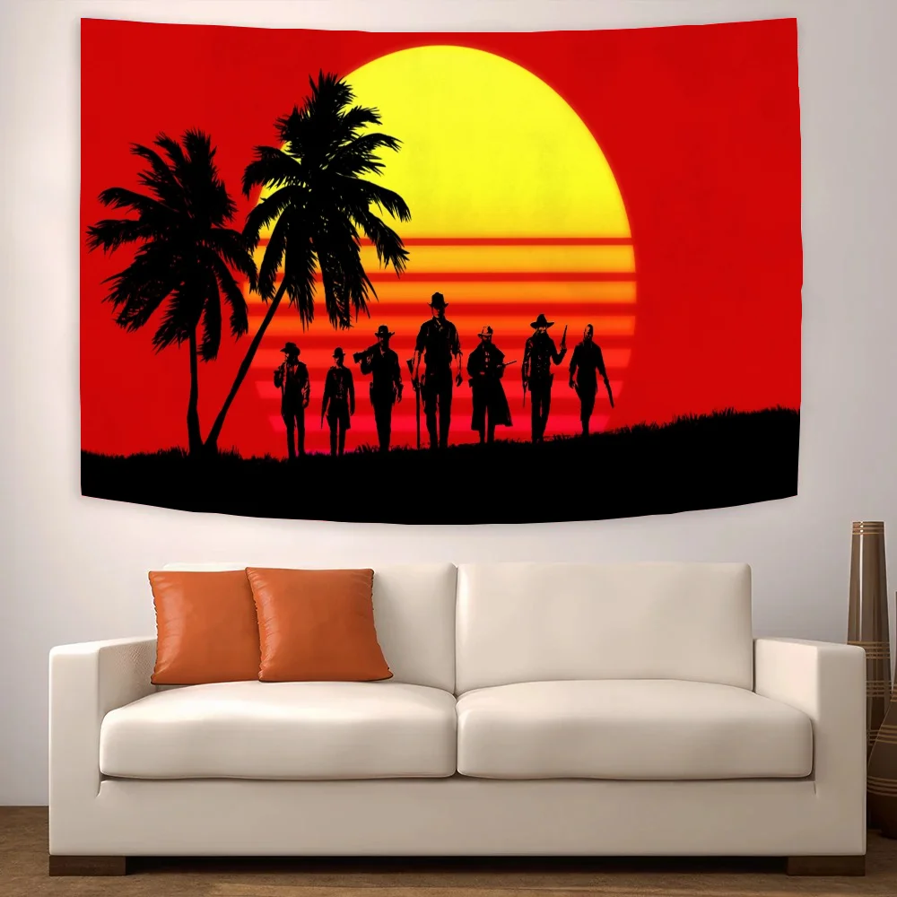 Red Dead Redemption 2 Skateboard Lgbt Flag to Hang Fallout Mexico Home Decoration Gay Fall Decorations Pride Flags and Banners