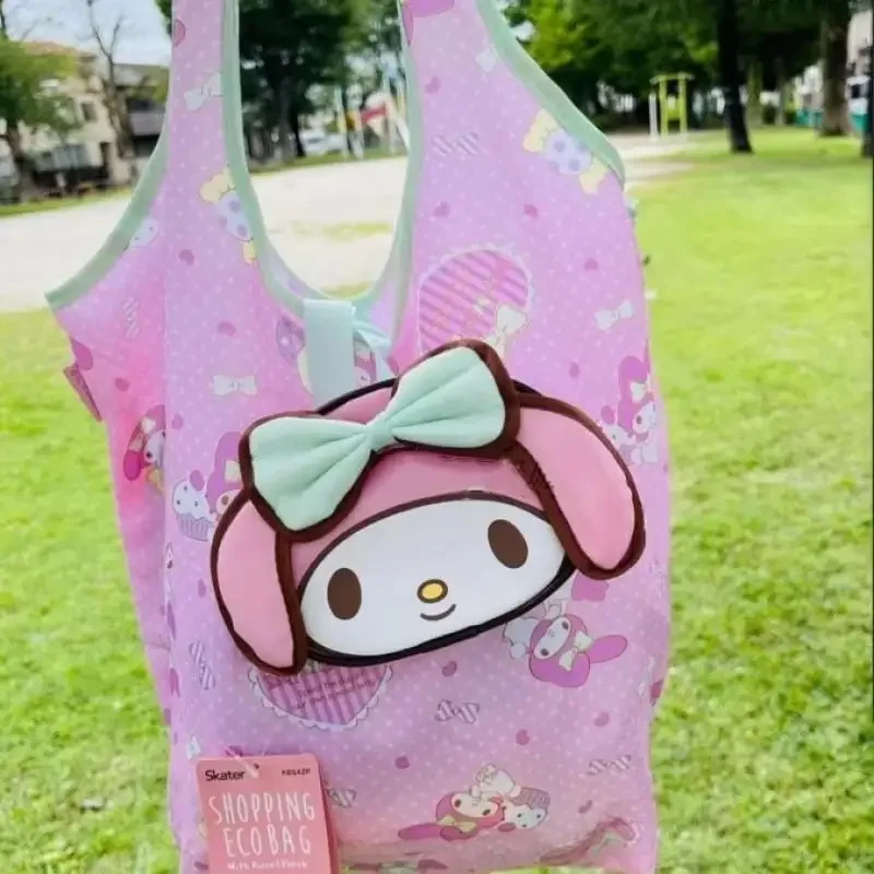 

Hello Kittys Crossbody Bag Cartoon Shoulder Bag Portable Fold Shopping Bags Hand Bag Large Capacity Storage Bag
