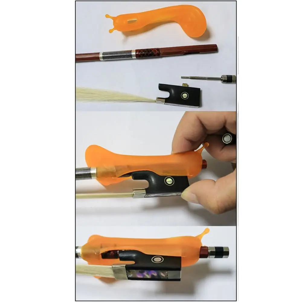 Silicone Violin Bow Grip Correcting Device Snail Shape 4/4-1/2 Violin Violin Beginner Finger Trainer Universal