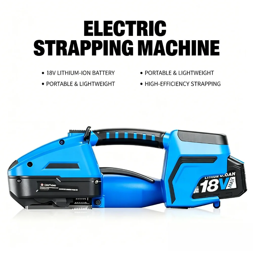 

Handheld Electric Automatic Strapping Machine Battery Powered Automatic PET PP Band Packing Tool Wrapping Machine