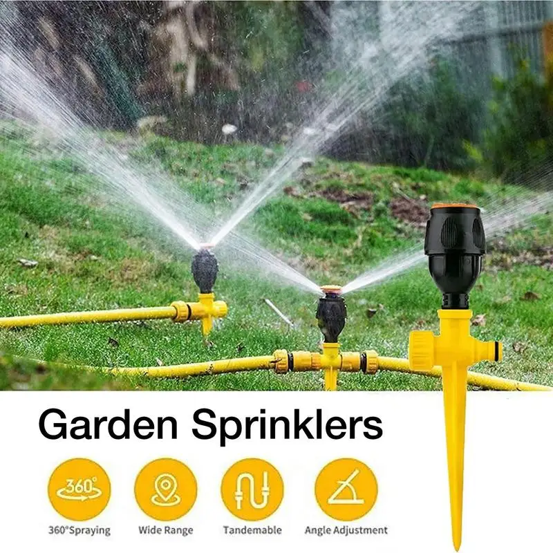 Garden Sprinkler 360 degree Rotation Irrigation Watering System Plant Watering Sprinkler For Agriculture Lawn Farm Greenhouse