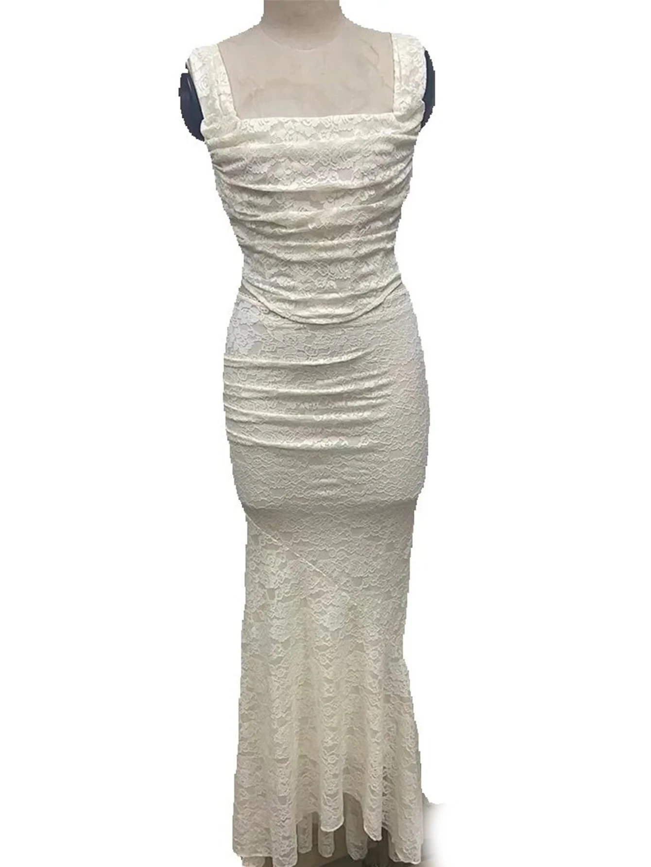 Seksowne koronkowe sukienki bodycon dla kobiet letnie eleganckie sukienki urodzinowe zestawy kobieta koronkowe długie suknie wieczorowe westidos HL