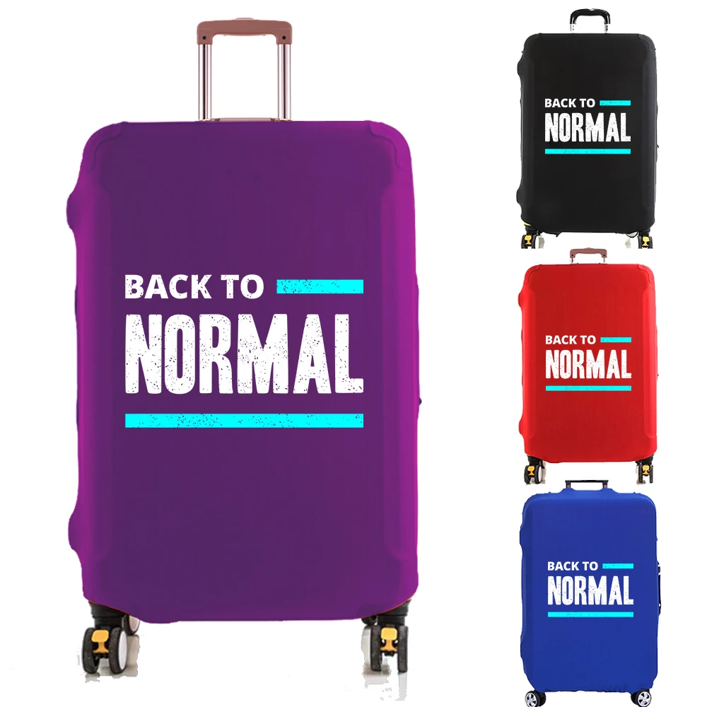 Normal Letter Print Luggage Cover Suitcase Protector Thicker Elastic Dust Covered for 18-32 Inch Trolley Case Travel Accessories