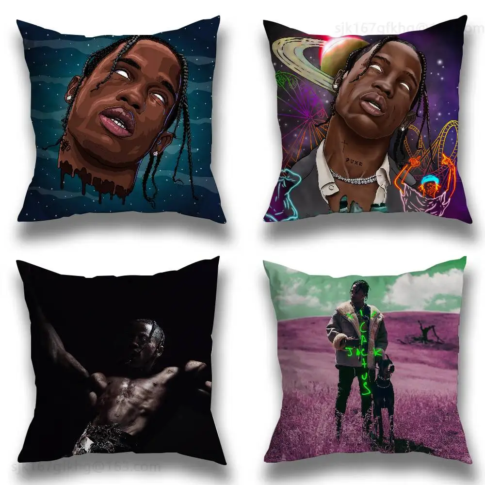 

Travis S-Scott pillow cover living room sofa cushion cover bedroom room bed pillow cover home decoration