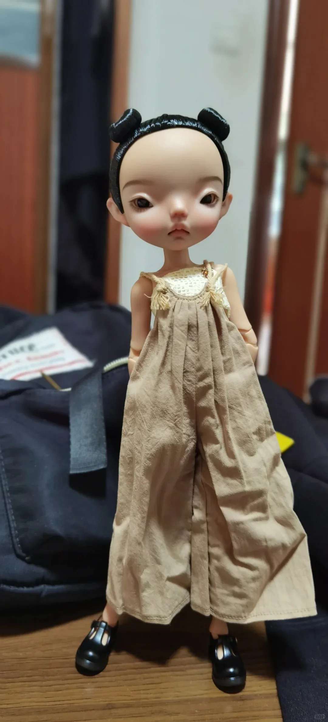 Nouveau en stock 1/6 26cm qianqian fille BJD sd poupée grande tête résine matériel bricolage accessoires enfant jouets fille