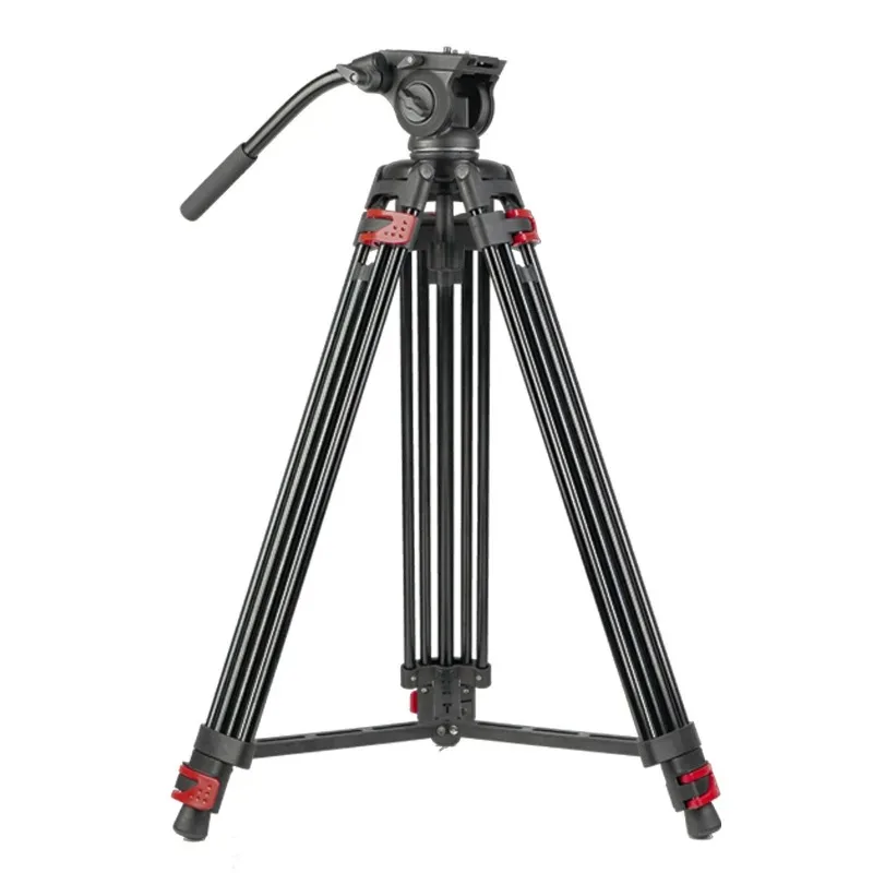 

Thickened Aluminium Alloy Photography Digital Camera Tripod SLR Triangle Holder Portable Hydraulic Damping Pan Tilt 81.5~176CM