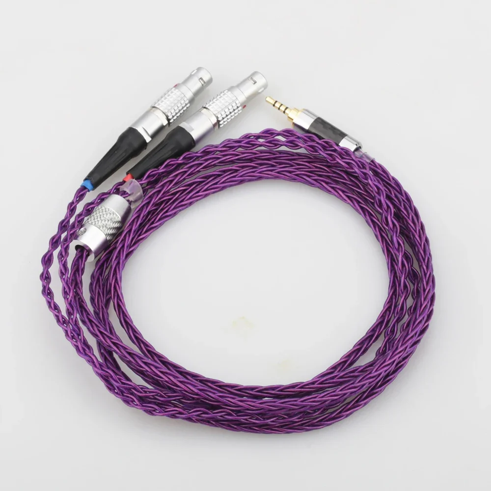 Audiocrast HIFI 8 Cores 7N OCC Silver Plated Headphones Replacement Cable Upgrade Cable for Focal Utopia ELEAR Headphones