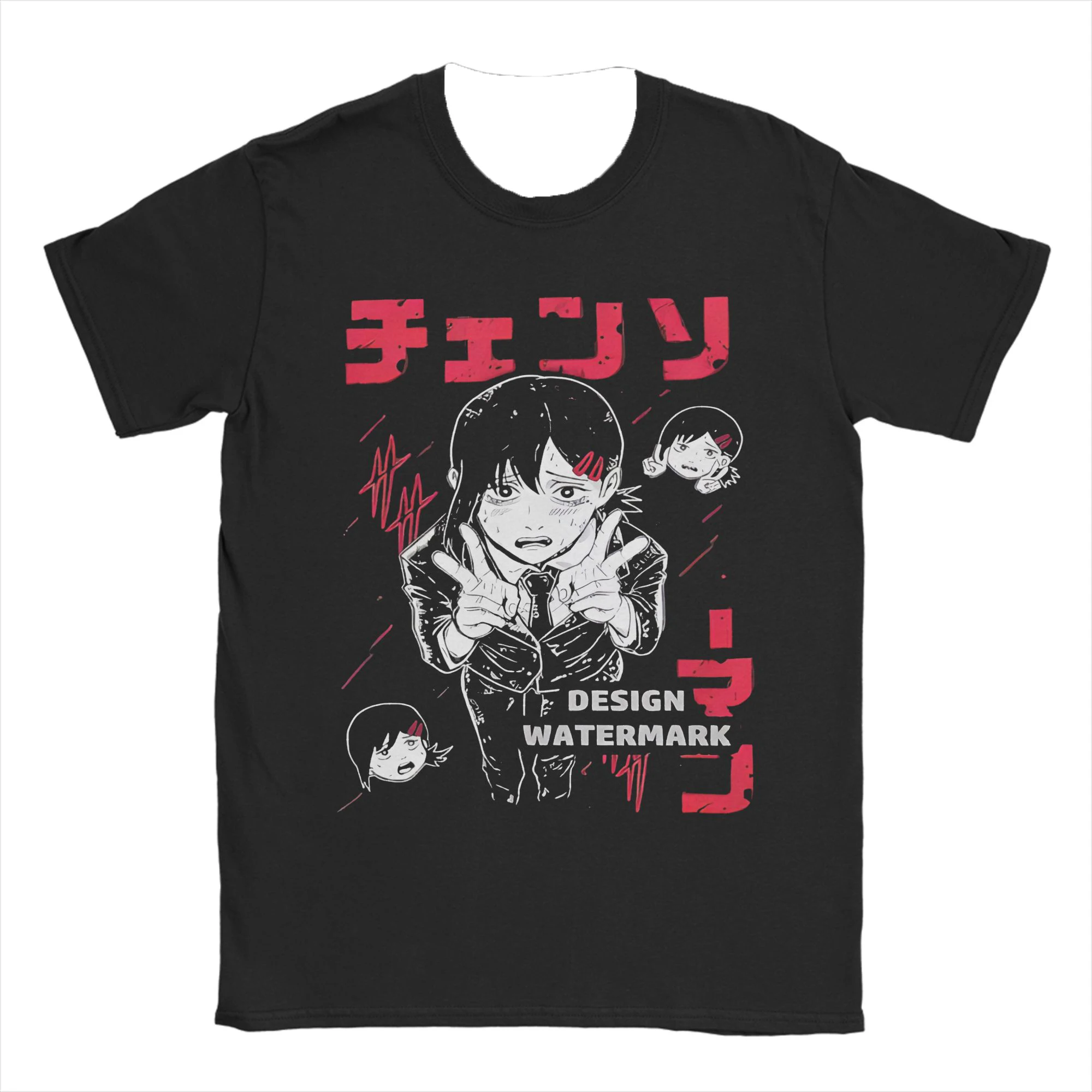 الشتاء والخريف بالمنشار تي شيرت قنبلة الشيطان Reze أنيمي النمط الياباني قميص أسود الرجال الملابس مريحة وسريعة التجفيف