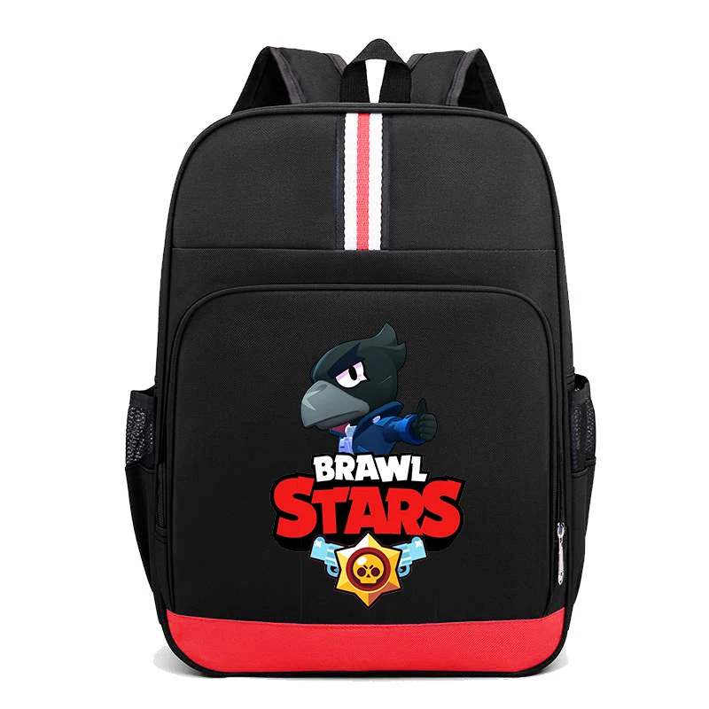 2024 New Cartoon Anime Game Figure Backpack Cute Leon Poco Crow Printed Shoulder Bag Student Large Capacity Storage Bags Gifts