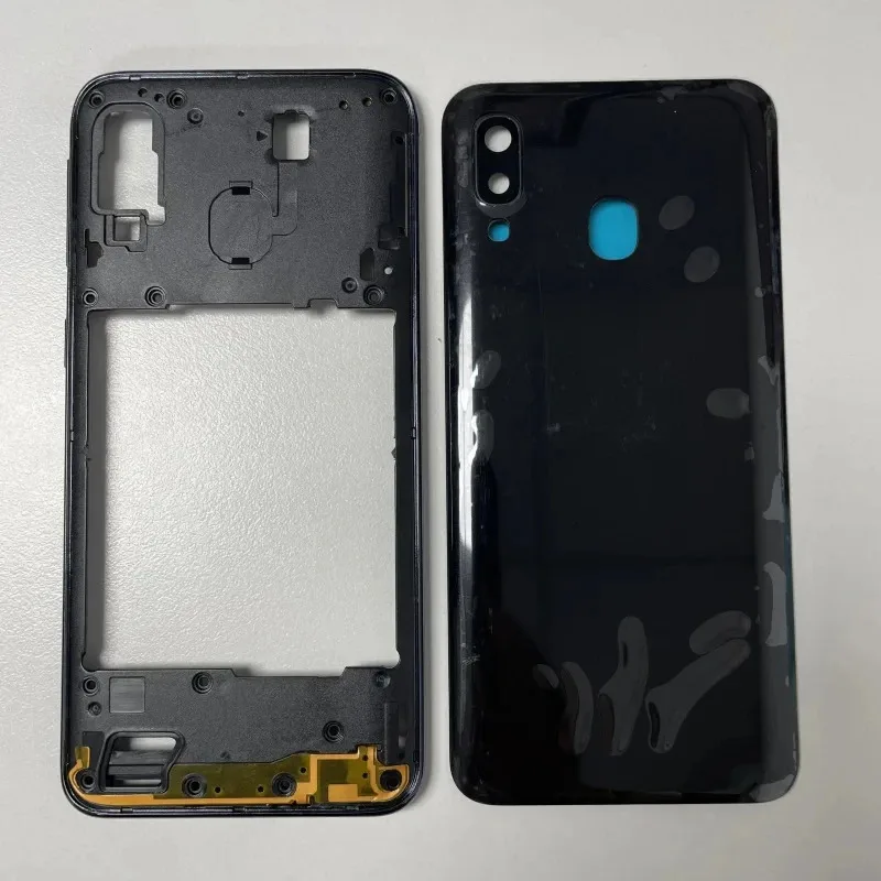 For Samsung Galaxy A40 2019 A405 SM-A405F A405DS Full Housing Case Middle Frame +Battery Back Cover Rear  With Camera Lens