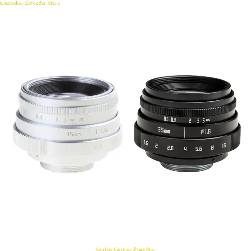 

35mm F1.6 CCTV Lens Television Lens Adapter Rings C-Mount for M4/3 Mount