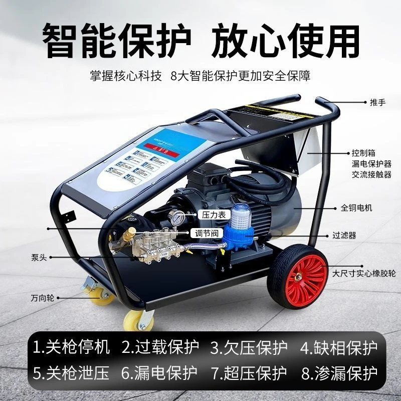 Pompa industriale idropulitrice automatica ad alta pressione lavaggio forte