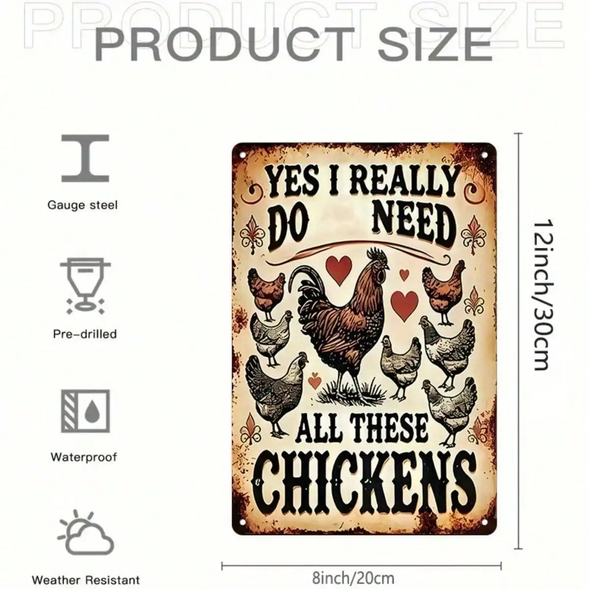 1PC Funny Tin Sign 
