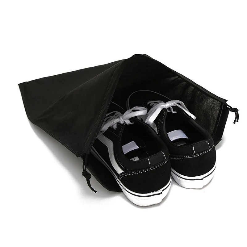 10PC 30*40cm Portable Reusable Travel Non-woven Shoe Clothes Pouch Portable Tote Drawstring Storage Bag dust-proof Organizer