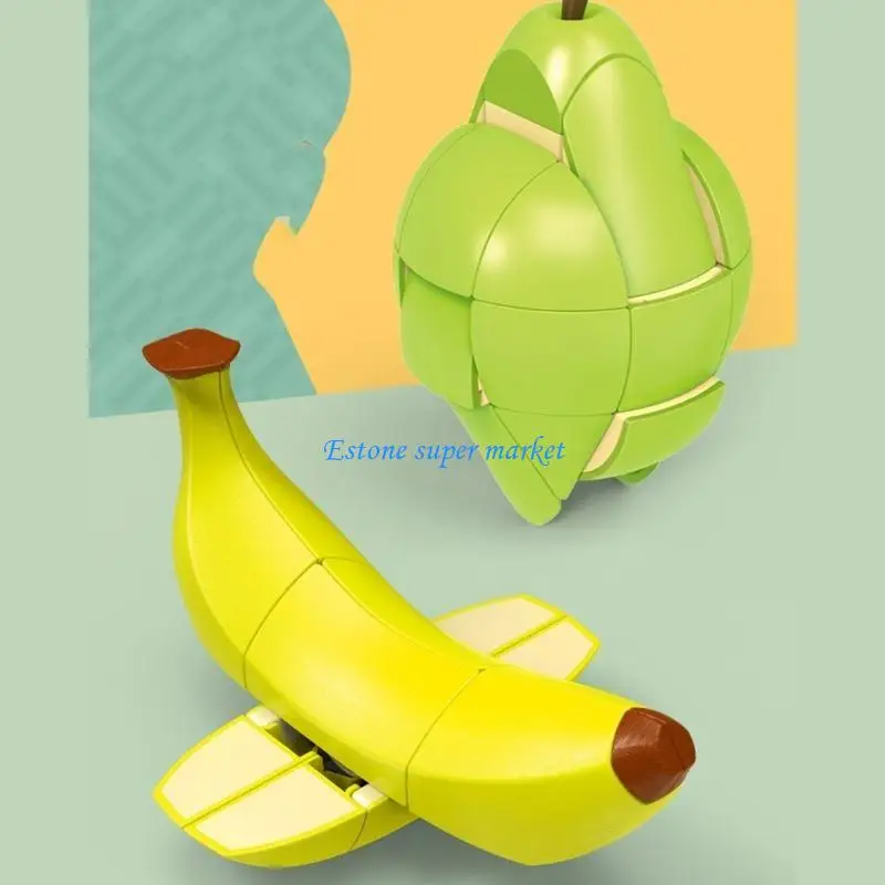 090B Fingertip Toy Cube Fruit Puzzle Cube Pressure Relief Toy for Adult