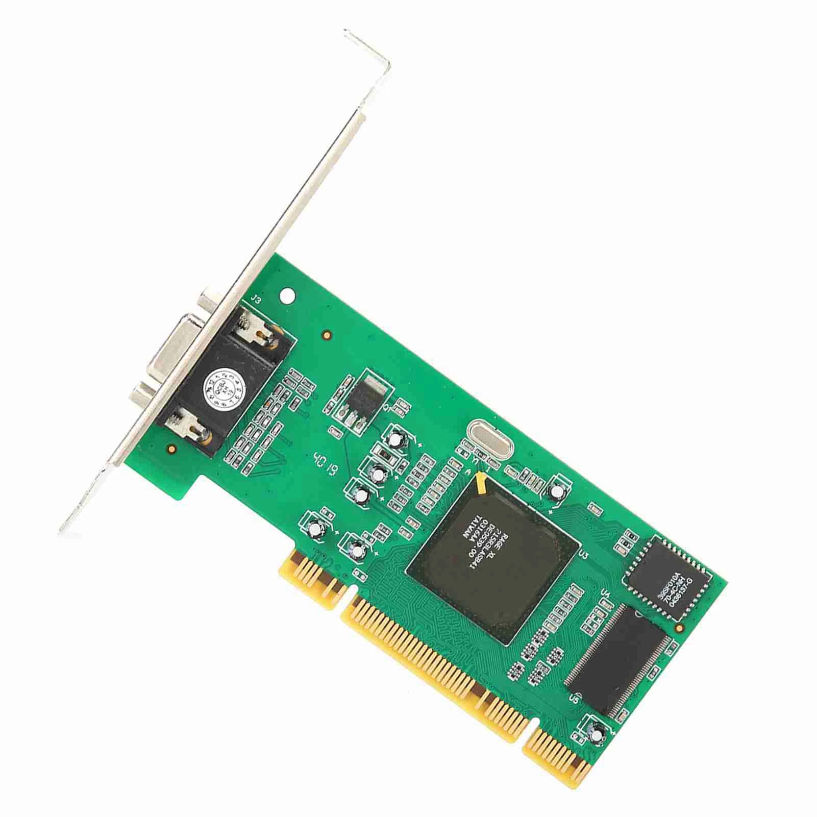 بطاقة الرسومات VGA PCI 8MB 32Bit ملحقات الكمبيوتر المكتبي عرض متعدد لبطاقة ATI Rage XL VGA PCI بطاقة الرسومات بطاقة الفيديو