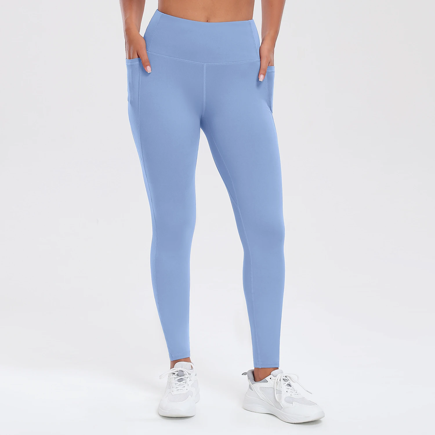 Women Yoga Pants with Pockets Butt Lifting Tummy Control Sports Leggings High Waist Fitness Tights Gym Clothing Sportswer image 4