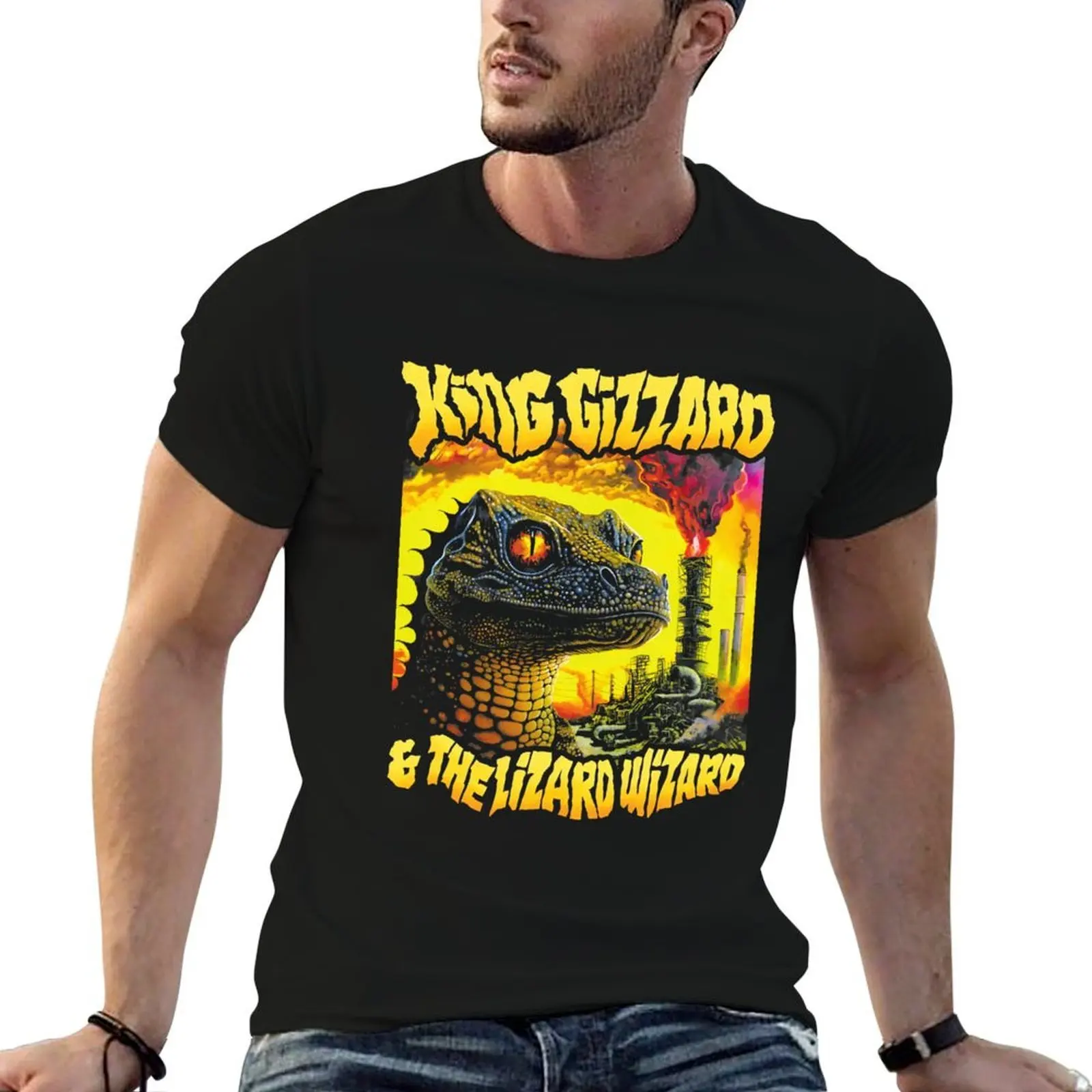 

king gizzard and the lizard wizard T-Shirt t shirt for man 100 percent cotton man t shirt graphic T-Shirt