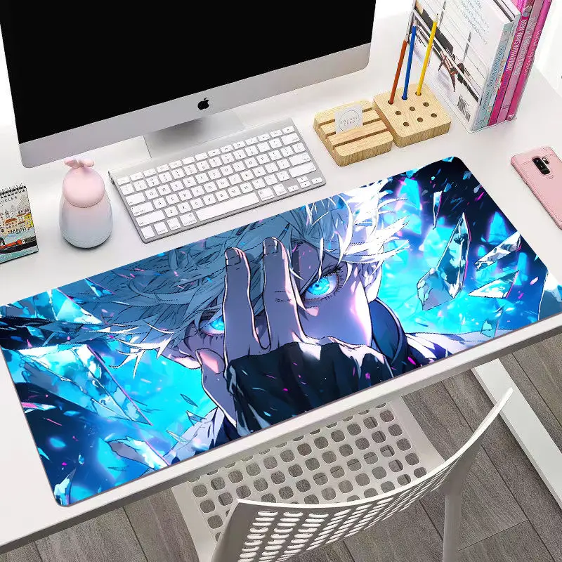 Anime Cosplay Mesa Mouse Pad, Jujutsu Kaisen, Itadori Yuji, Megumi Fushiguro, Satoru Gojo, Delicadeza Requintada, Alto Nível de Aparência