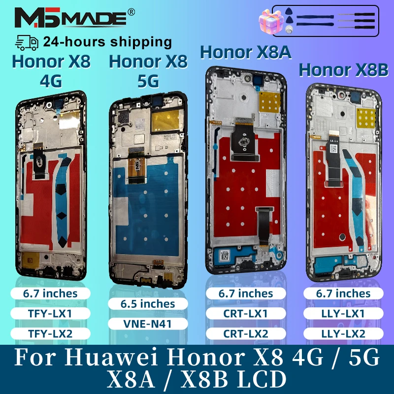 OEM para Huawei Honor X8 4g pantalla LCD digitalizador montaje para Huawei Honor X8 5g pantalla Honor X8a X8b pantalla táctil LCD