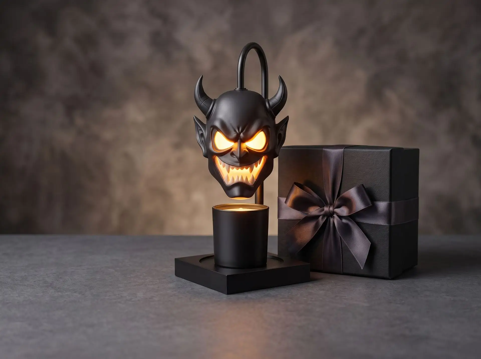 Halloween Devil Aroma Diffuser Candle Warmer Lamp Adjustable Telescopic Wax Melter Bedroom Desk Atmosphere Light Home Decor