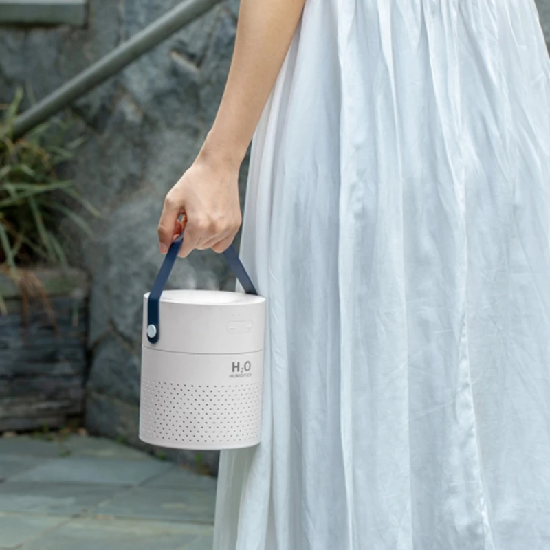 Umidificador de Ar Dual Spray, USB Recarregável, Sem Fio, Ultrassônico, Difusor de Aroma, Fogger, 1,2 L, 4000mAh