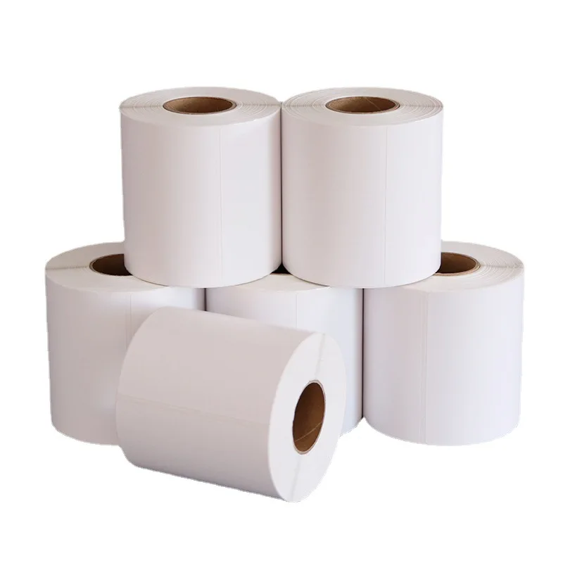 

Waterproof Oil-proof Anti-scratch Self-adhesive Labels 80×50mm 1000pcs/Roll for Logistics