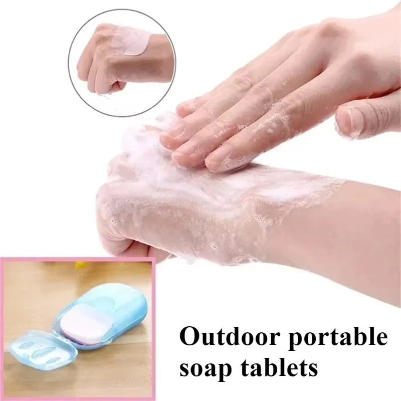 

Портативная мыльная бумага, одноразовая мини-мыло для путешествий, кемпинга, чистящее мыло для мытья и чистки рук, товары для пеших прогулок на открытом воздухе