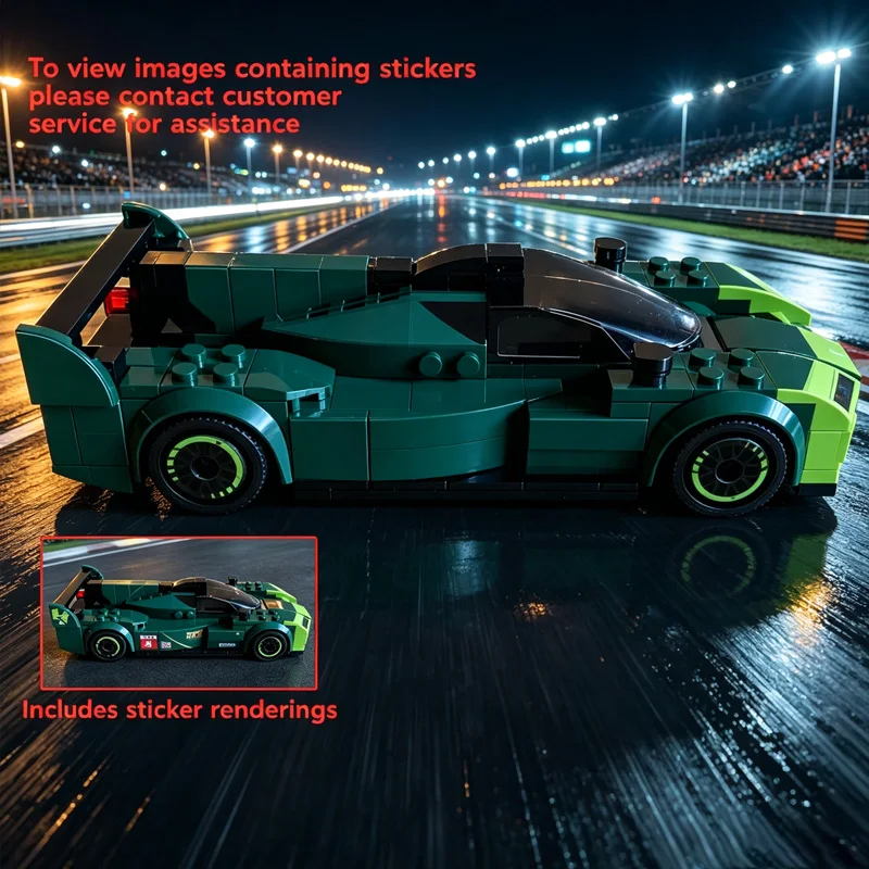 

Speed Racing Car Model MOC Building Bricks WEC IMSA Le Mans Modular Technology Children Assemble Toys Suit Holiday Gifts