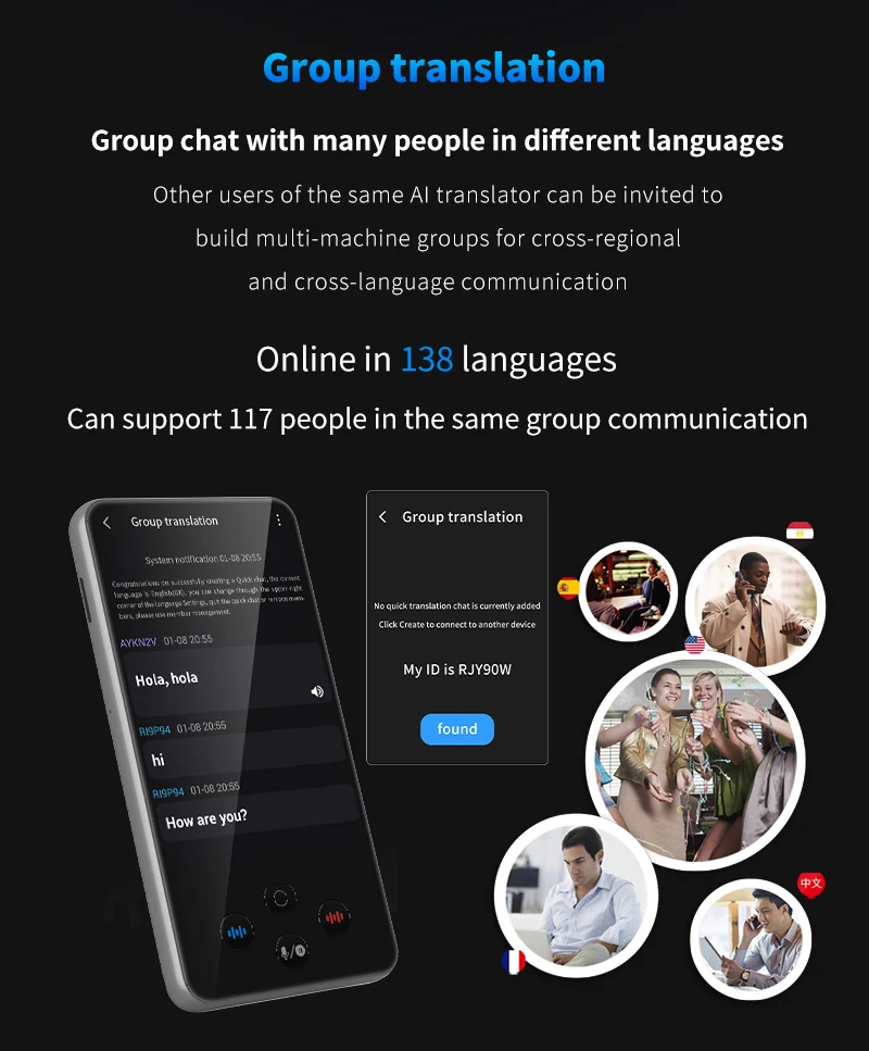 S85 Pro 4‑Inch Touch‑Screen Language Translator Device,138 Languages,Voice Video Recording,Offline Translation,8GB 2000mAh