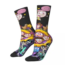 Funny Happy Men's compression Socks Combination Vintage Harajuku The Fairly Oddparents Hip Hop Novelty Casual Crew Crazy Sock