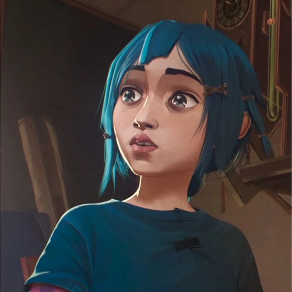 LOL League Of Legends Runaway Girl Teen Jinx Bang Bang / Jinx Cosplay Wig
