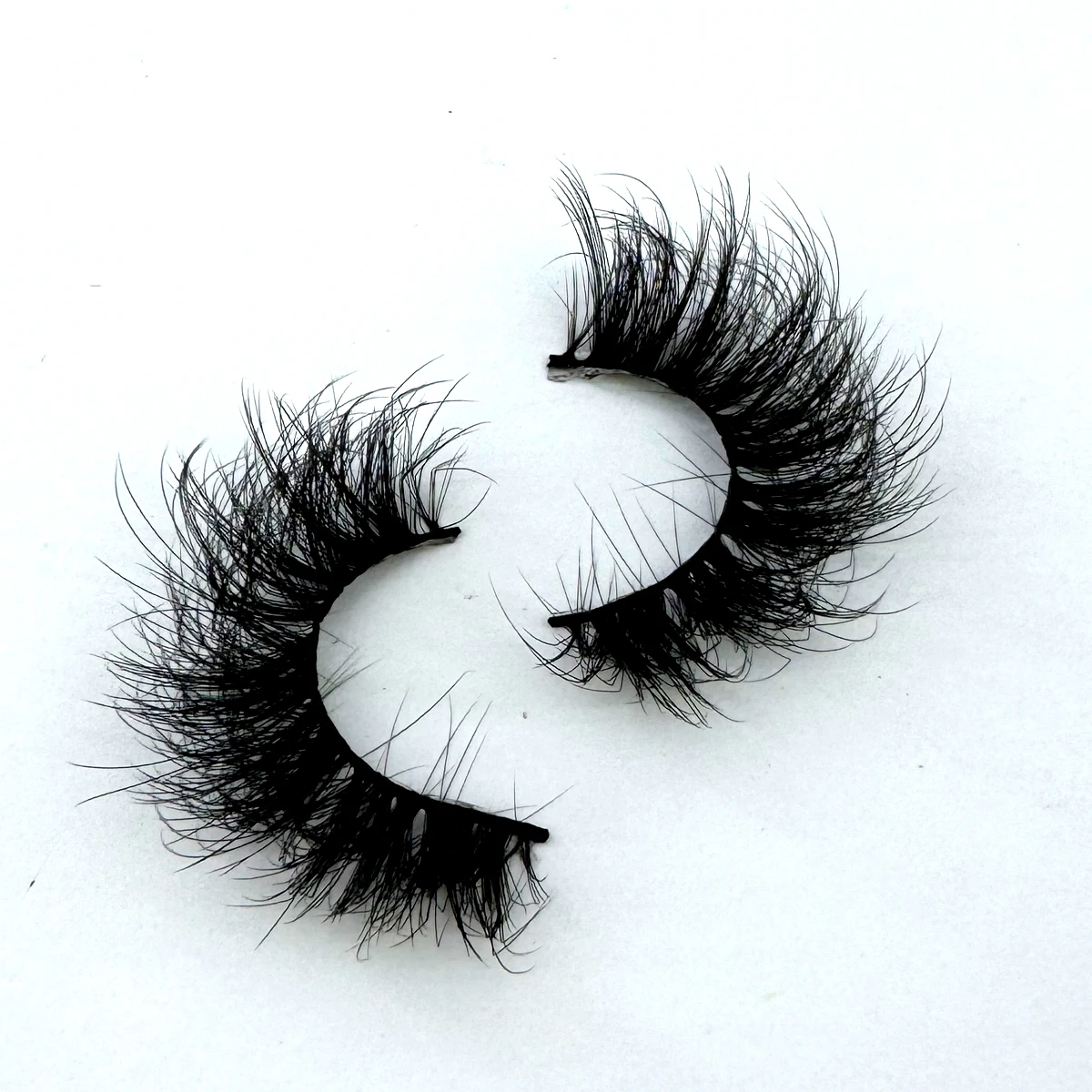 AMSDCN 8/9 Pairs Of 15-25mm Fluffy 8D Natural Dense Exaggerated Artificial Mink Eyelashes Wispy False Lashes Dramatic Look Fake - view 5