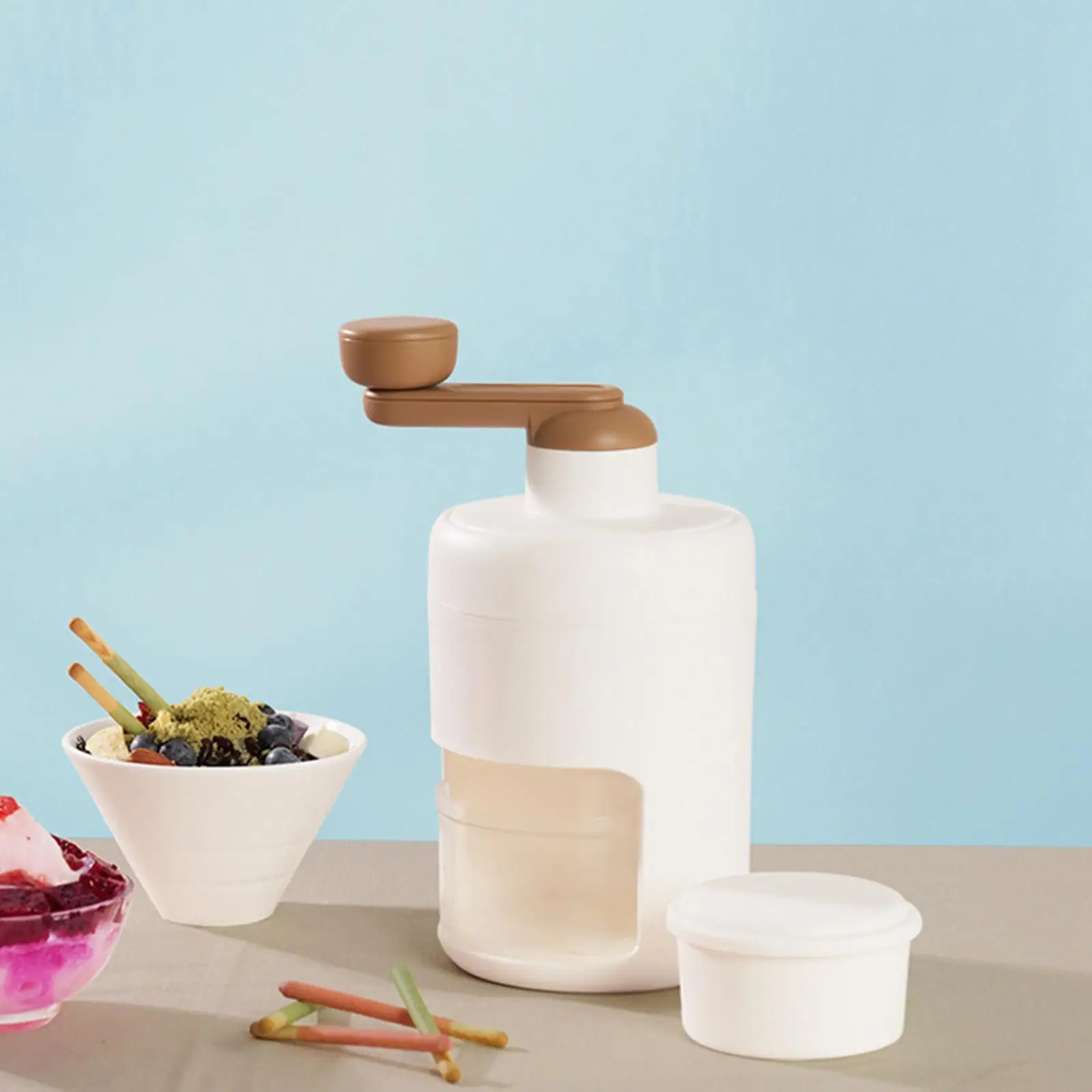 Бритва для льда, бритая машина для льда, ручная кривошипная ледорубка, дробилка для льда с нержавеющей сталью для быстрого дробления