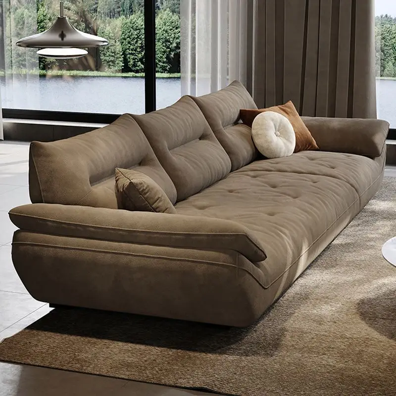 Moderno e semplice soggiorno in tessuto piccolo appartamento divano nuvola in linea Stile italiano minimalista leggero e di lusso