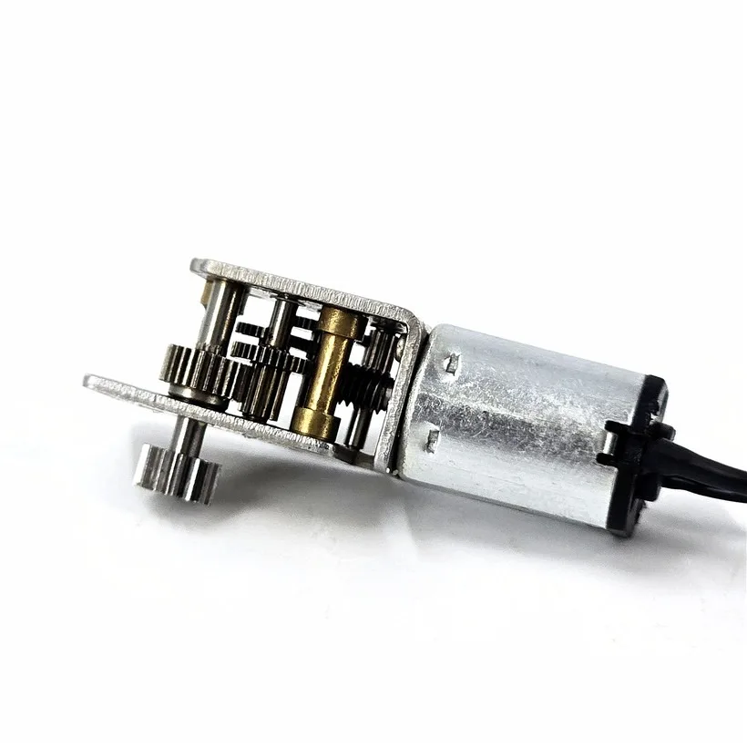Mini N20 Gear Motor DC 3V 3.7V 20RPM Slow Speed All Metal Gearbox Engine Right Angle 14T Output Gear Shaft For 3D Printer Robot