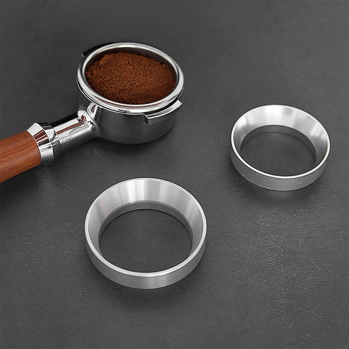 Bean Grinder Powder Ring Quantitative Ring Non-flying Powder Ring Universal Handle Coffee Cloth Powder Ring