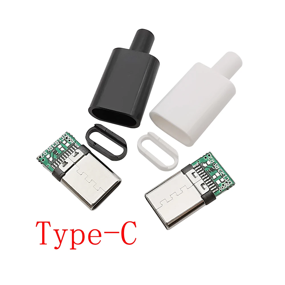 TYPE-C USB 3.1 Male Plug Welding Connector Jack Tail Plug Electric Terminals Data Cable Interface Accessories Charging Plugs