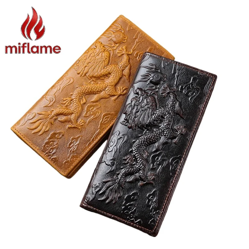 

Men's Genuine Leather Long Wallet Multi-card Holder Cell Phone Pocket Slim Business clutch Purse