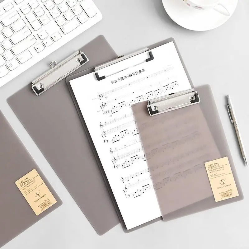 

2pcs A4 Folder Manager Simple Waterproof Plastic Clipboard A6A5 Business School Folders for Learning Stationery Office Supplies