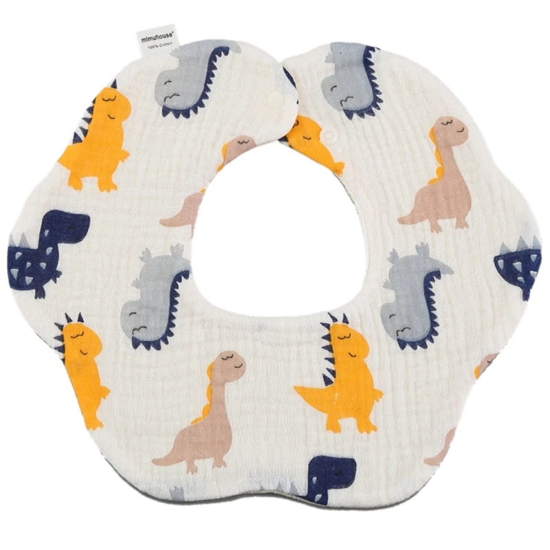 

Baby Bibs for Eating Newborn Drool Bib Saliva Towel Bandana Burp Cloth Neck Scarf Infant Gauze-Cotton Soft Teething Bib QX2D