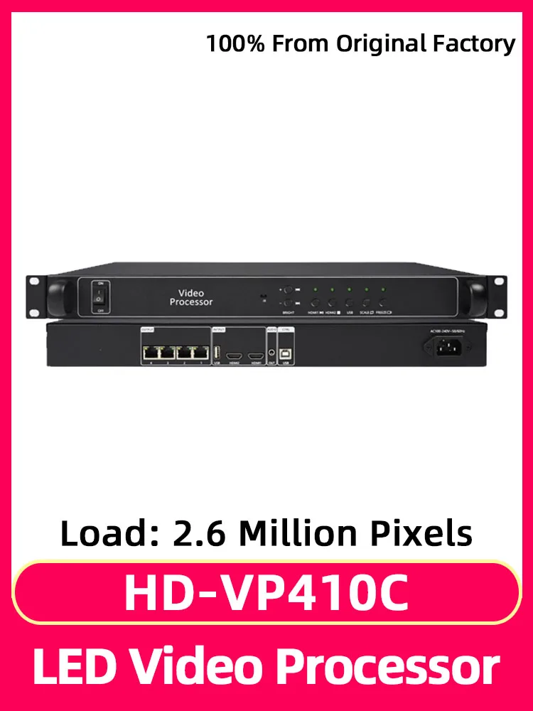 HD-VP410C Full Color LED Display Screen Video Processor 2-in-1 Synchronous System Controller USB Playback