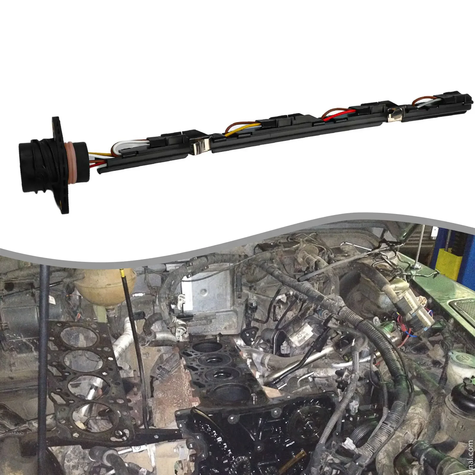 

Car Diesel Injector Harness Wiring Engine Injector Wiring For Golf For Jetta 1.9 2.0 For A4 038971600 Car Accessory