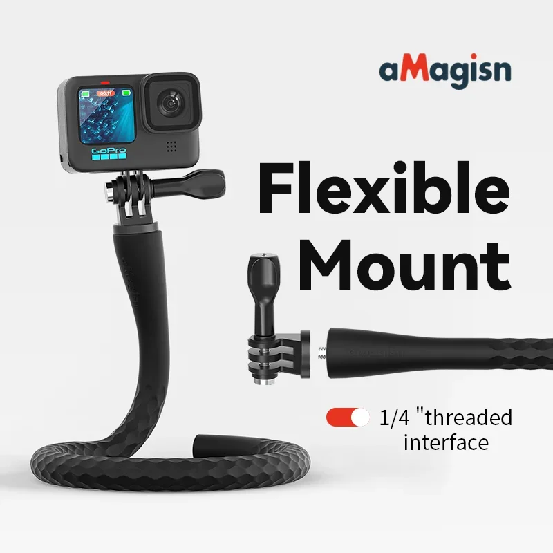 Flexible Selfie Stick Bracket For Free Shaping Suitable For Gopro Insta360 X3 x4 X2 Go3/RS/GO 3 OSMO Action 3 Car Vlog Shooting