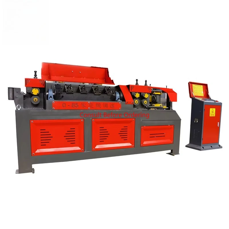 

Variable Frequency Speed Regulating Steel Bar Straightening Machine 0-85m Cutting Range Motor As Core Component