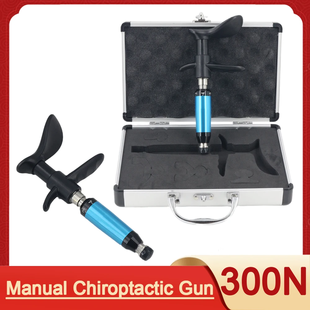 

300N Chiropractic Adjusting Tools Correct The Spine Massage Stainless Steel Massager Instrument Impulse Bone Setting Fascia Gun