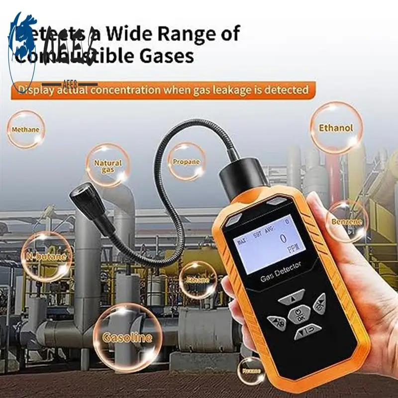 

AEE8-Combustible Gas Leak Rechargeable Gas Sniffer,Handheld Natural Gas Locate Sources Gas